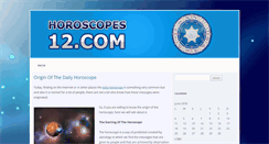 Desktop Screenshot of horoscopes12.com