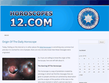 Tablet Screenshot of horoscopes12.com